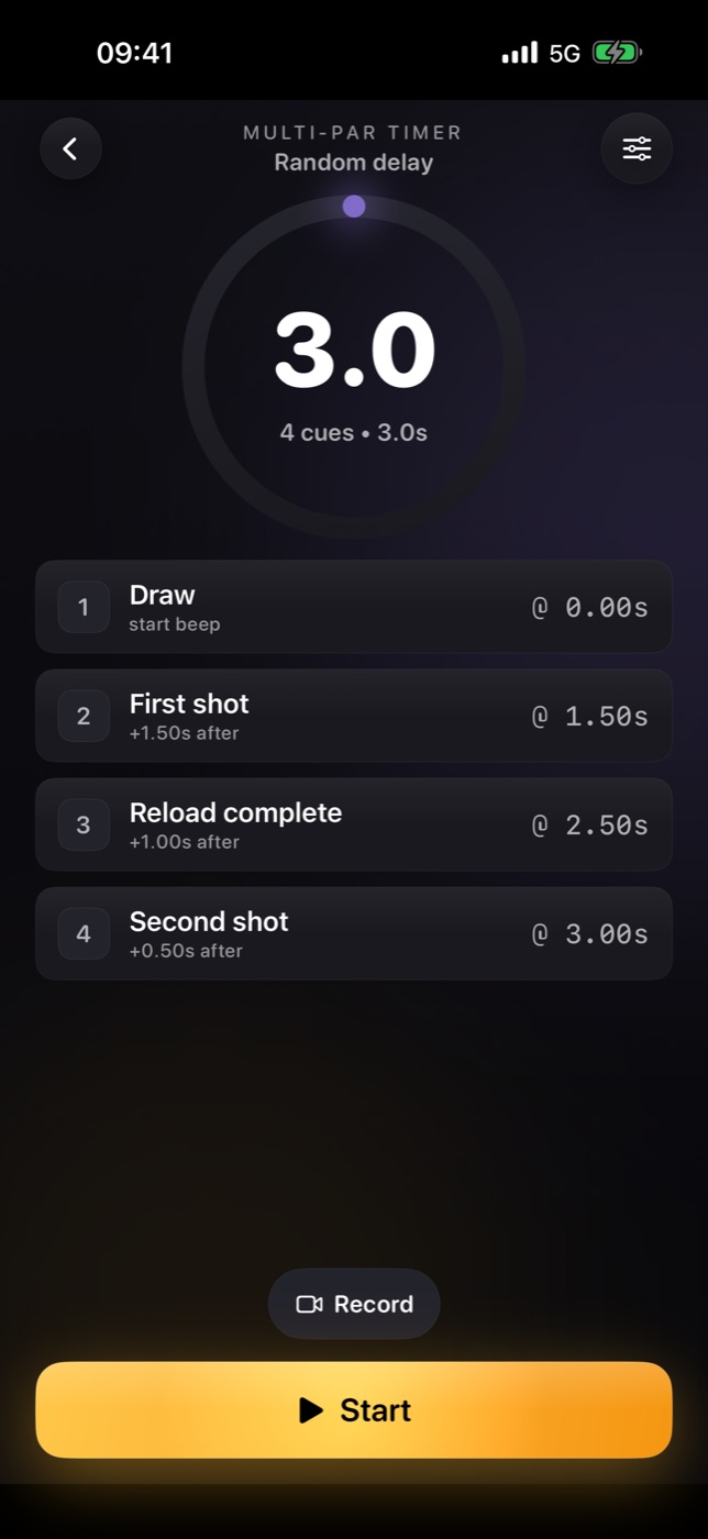 Multi-Par Timer drill sequence